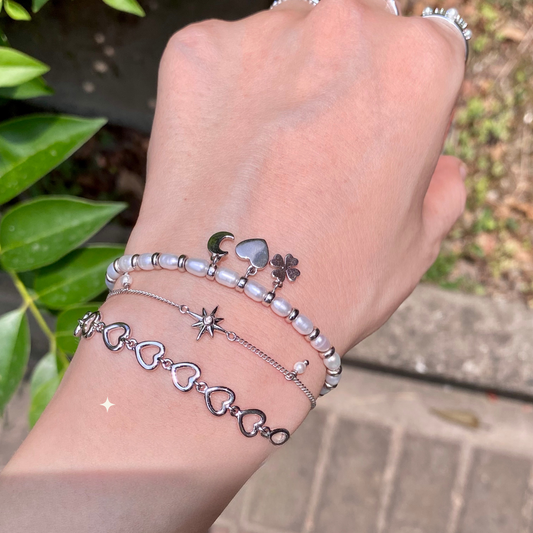 Pearl Charm Bracelet