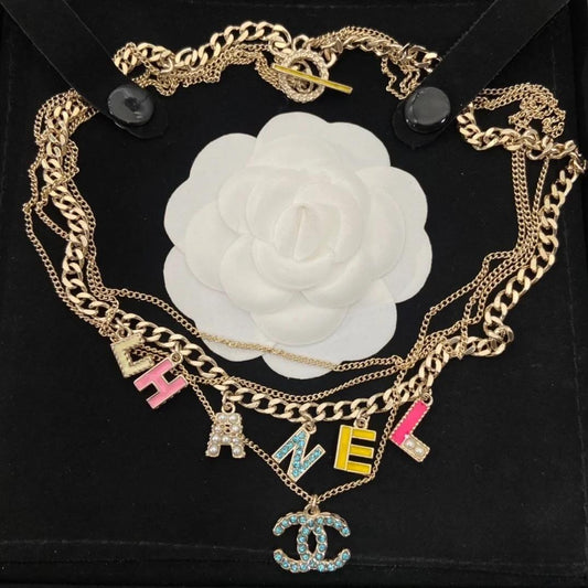 Chanel Letter Necklace Bracelet