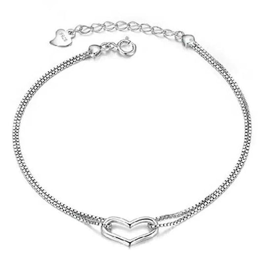Heart Pendant Bracelet