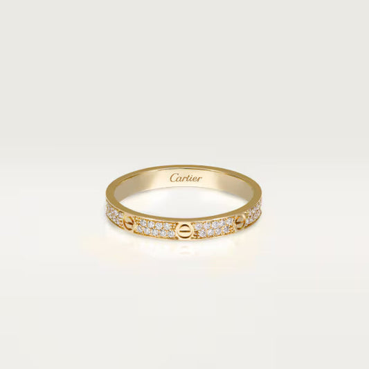 Cartier Love Ring Mini Model Paved
