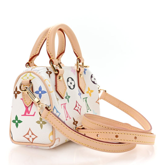 LV X TM Monogram Multicolor Nano Speedy White