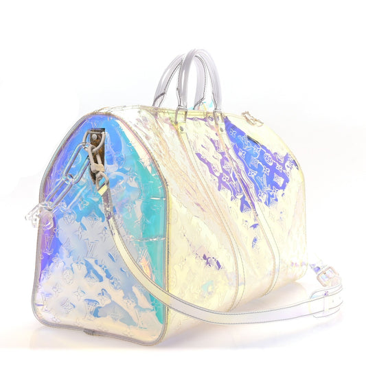 PVC Monogram Keepall Bandouliere 50 Iridescent Prism