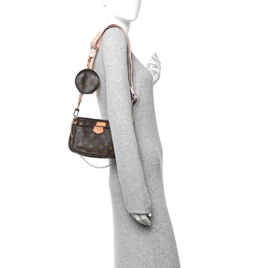Monogram Multi Pochette Accessories Rose Clair