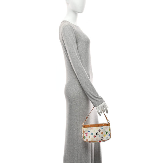 Monogram Multicolor Pochette Accessories White