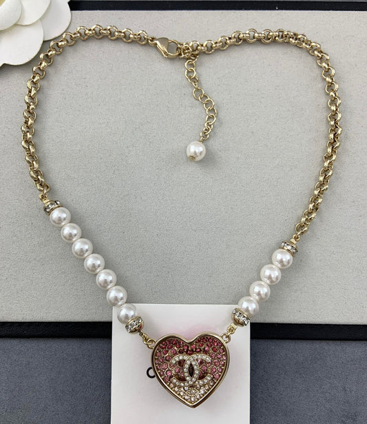 Chanel Pink Necklace Collections