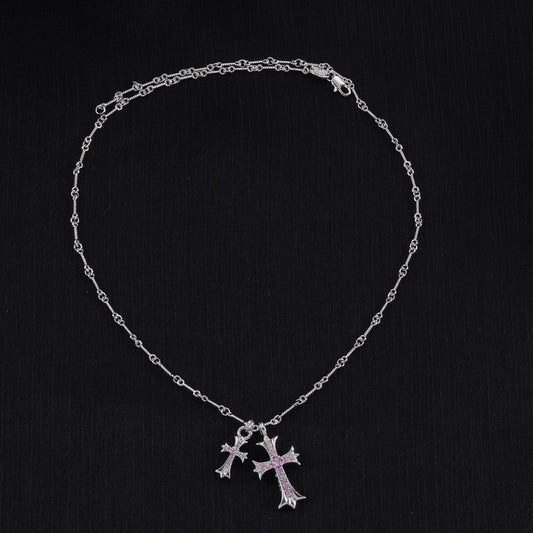 Chrome Hearts Double Cross Necklace