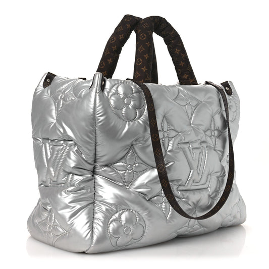 Econyl Monogram Pillow Giant Onthego GM Silver