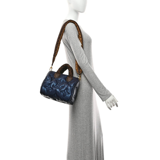 Econyl Mini Monogram Pillow Speedy Bandouliere 25 Navy
