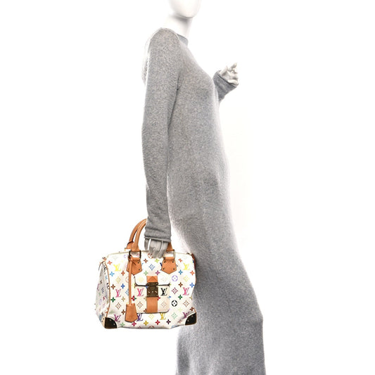 Monogram Multicolor Speedy 30 White