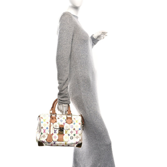 Monogram Multicolor Speedy 30 White
