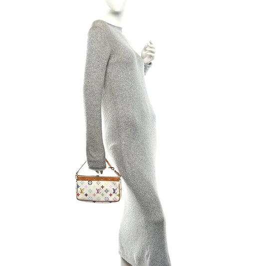 Monogram Multicolor Pochette Accessories White