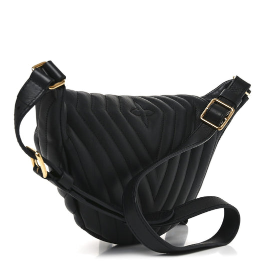 Calfskin Quilted New Wave Bumbag Black
