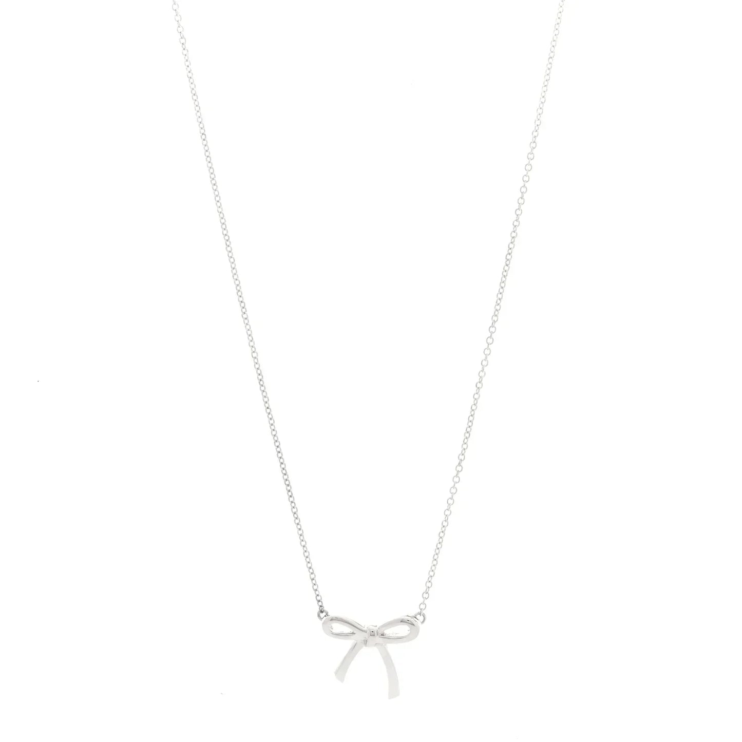 Tiffany Bowknot Silver Necklace