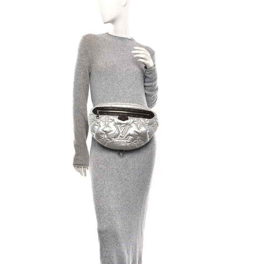 Econyl Monogram Pillow BumBag Silver