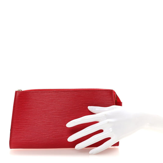 Epi Pochette Accessories 21 Castillan Red