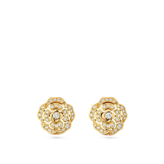 Chanel Bouton de Cam鑼卨ia Earrings