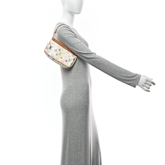 Monogram Multicolor Pochette Accessories White