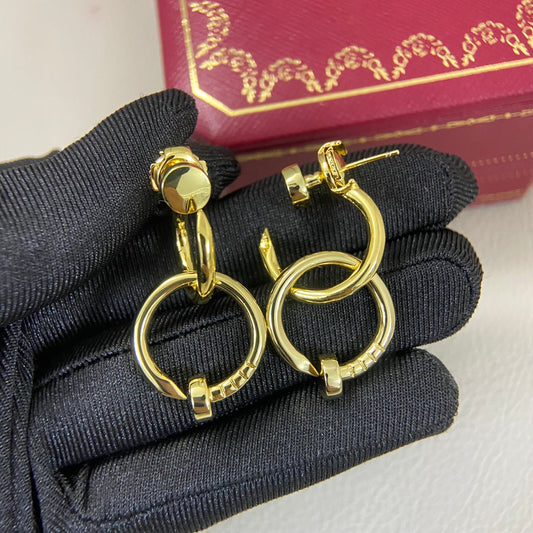 Cartier Juste un Clou Three Dangle Earrings