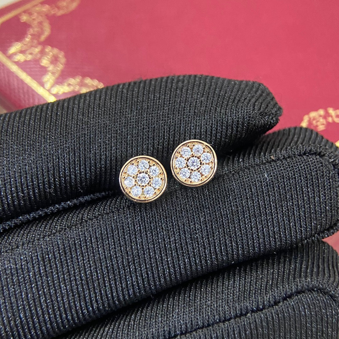 Cartier Juste un Clou Three Dangle Diamond Earrings