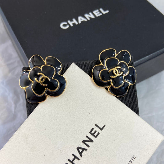 Chanel Camellia Earrings
