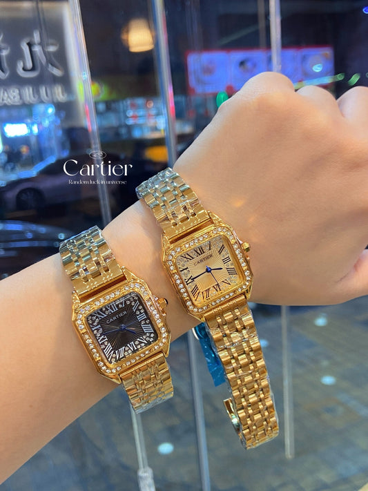 Lux Cartier Panter Gold Watch