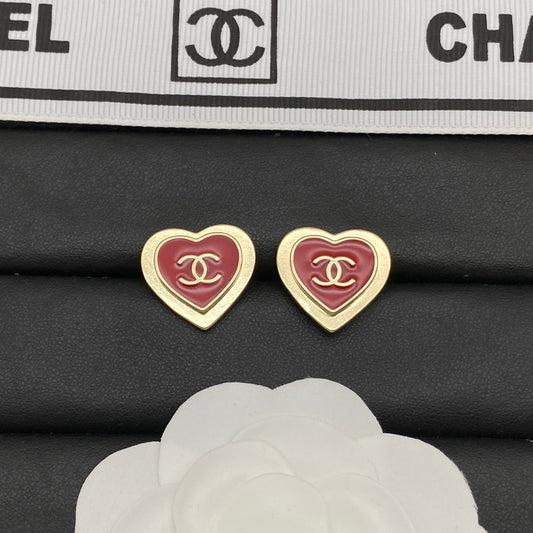 Chanel Heart Earring Studs