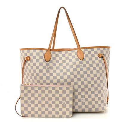 Damier Azur Neo Neverfull GM Rose Ballerine