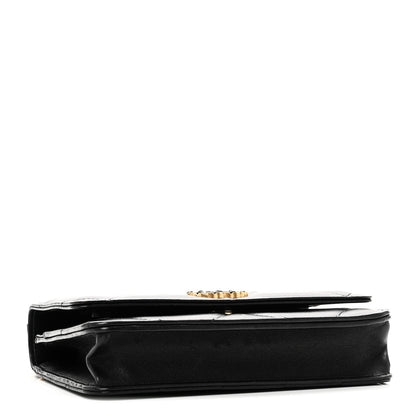 Lambskin Quilted Chanel 19 Wallet On Chain WOC Black