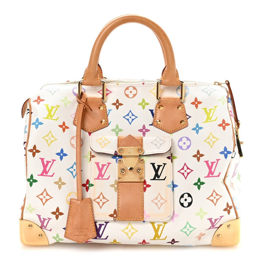 Monogram Multicolor Speedy 30 White
