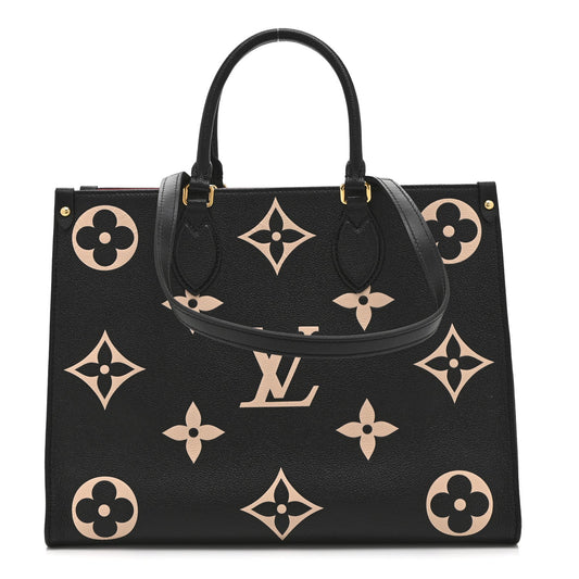 Empreinte Monogram Giant Onthego MM Black Beige