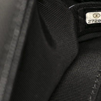 Caviar Quilted Small Boy Flap Black