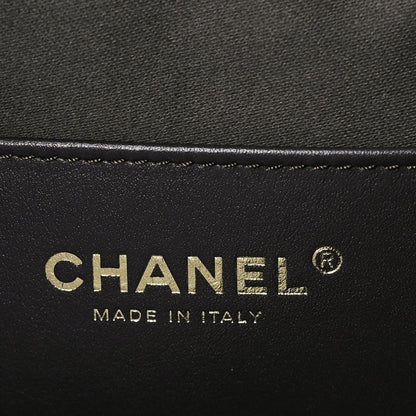 Suede Quilted Medium Chanel 25 Handbag Dark Brown