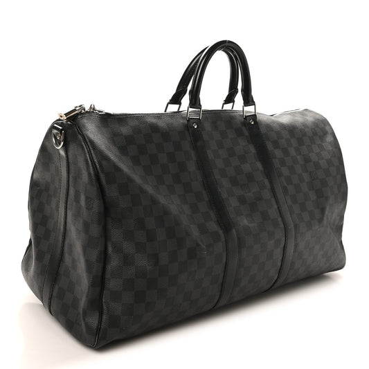 Damier Graphite Keepall Bandouliere 55
