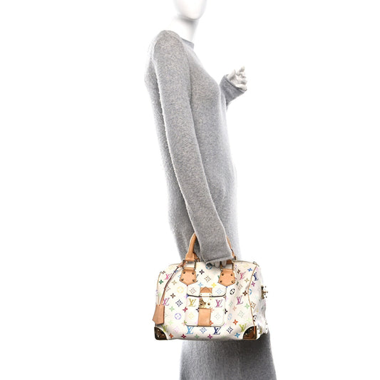 Monogram Multicolor Speedy 30 White