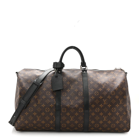 Monogram Macassar Keepall Bandouliere 55
