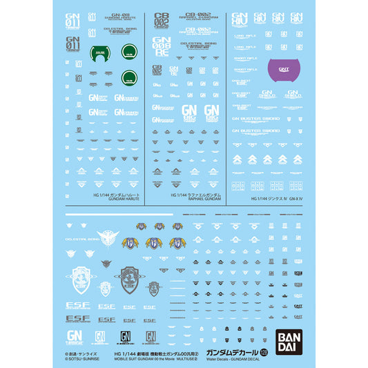 GUNDAM DECAL 128 MOBILE SUIT GUNDAM 00 THE MOVIE MULTIUSE 2