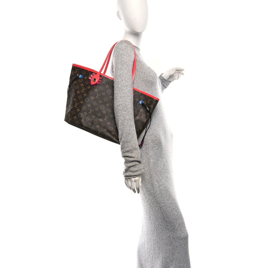 Monogram Totem Neo Neverfull MM Flamingo