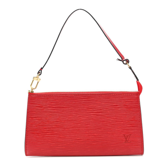 Epi Pochette Accessories 21 Castillan Red