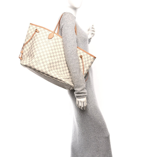 Damier Azur Neo Neverfull GM Rose Ballerine