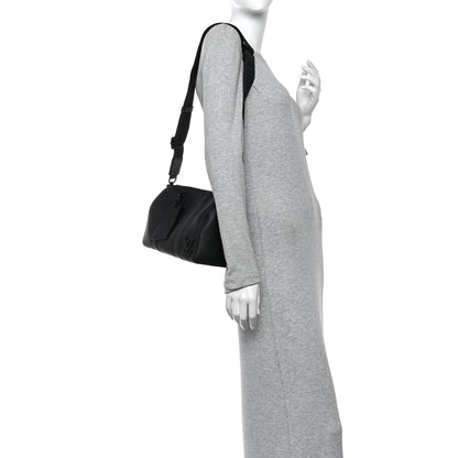 Grained Calfskin Aerogram City Keepall Black