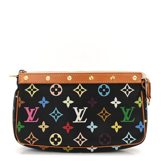 Monogram Multicolor Pochette Accessories Black