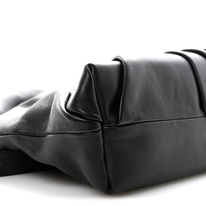 Mellow Nappa Draped Tote Black