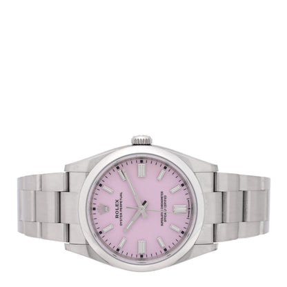 Stainless Steel 36mm Oyster Perpetual Watch Candy Pink 126000