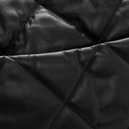 Goatskin Quilted Maxi Chanel 19 Flap Black