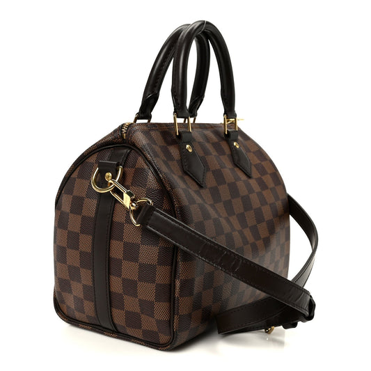 Damier Ebene Speedy Bandouliere 25