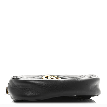 Calfskin Matelasse GG Marmont Belt Bag 95 38 Black