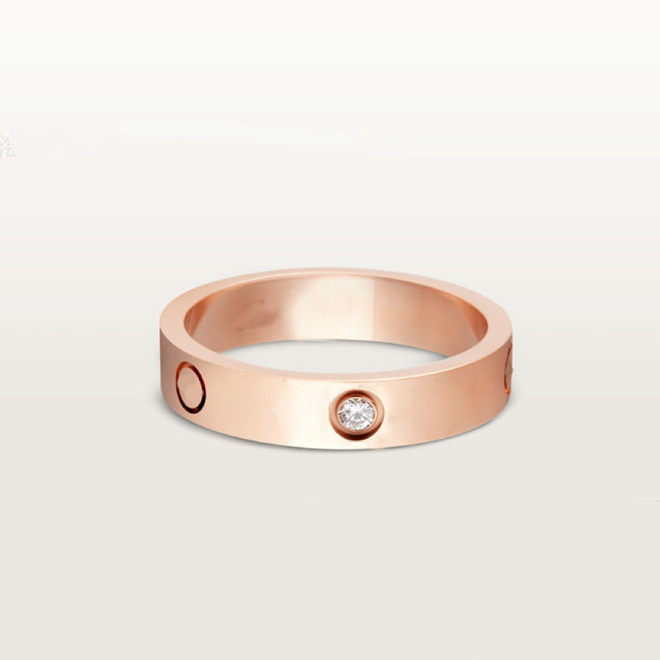 Cartier Love Ring Small Model, 3 Diamonds