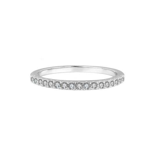 Moissanite Stacking Band