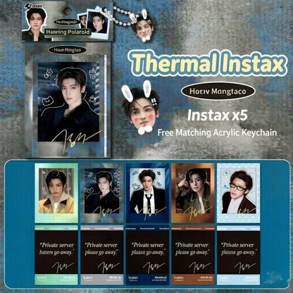 Zhang Ruonan & Hou Minghao: Polaroid-style Mini Cards, Fan Support Cards, Signed Cards, and Postcards
