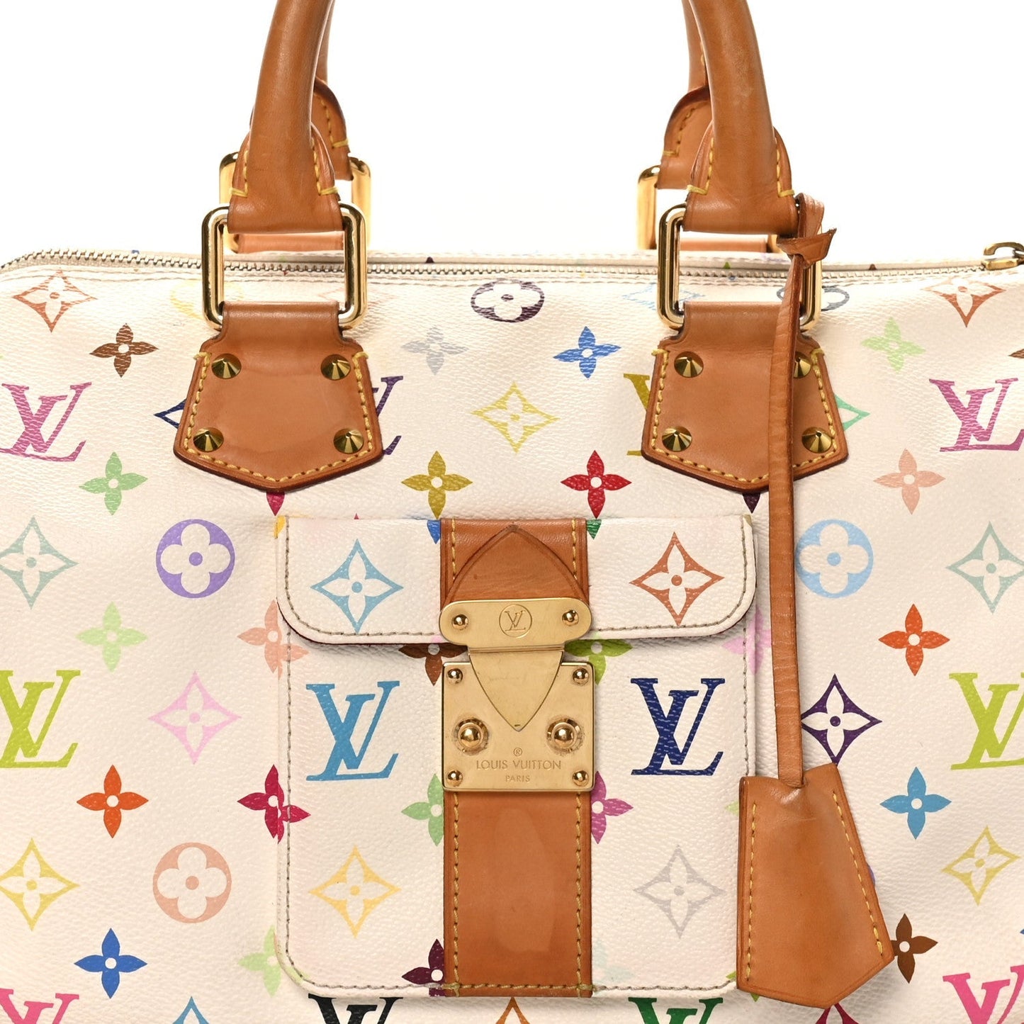 Monogram Multicolor Speedy 30 White